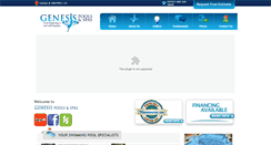 Desktop Screenshot of genesispoolconstruction.com